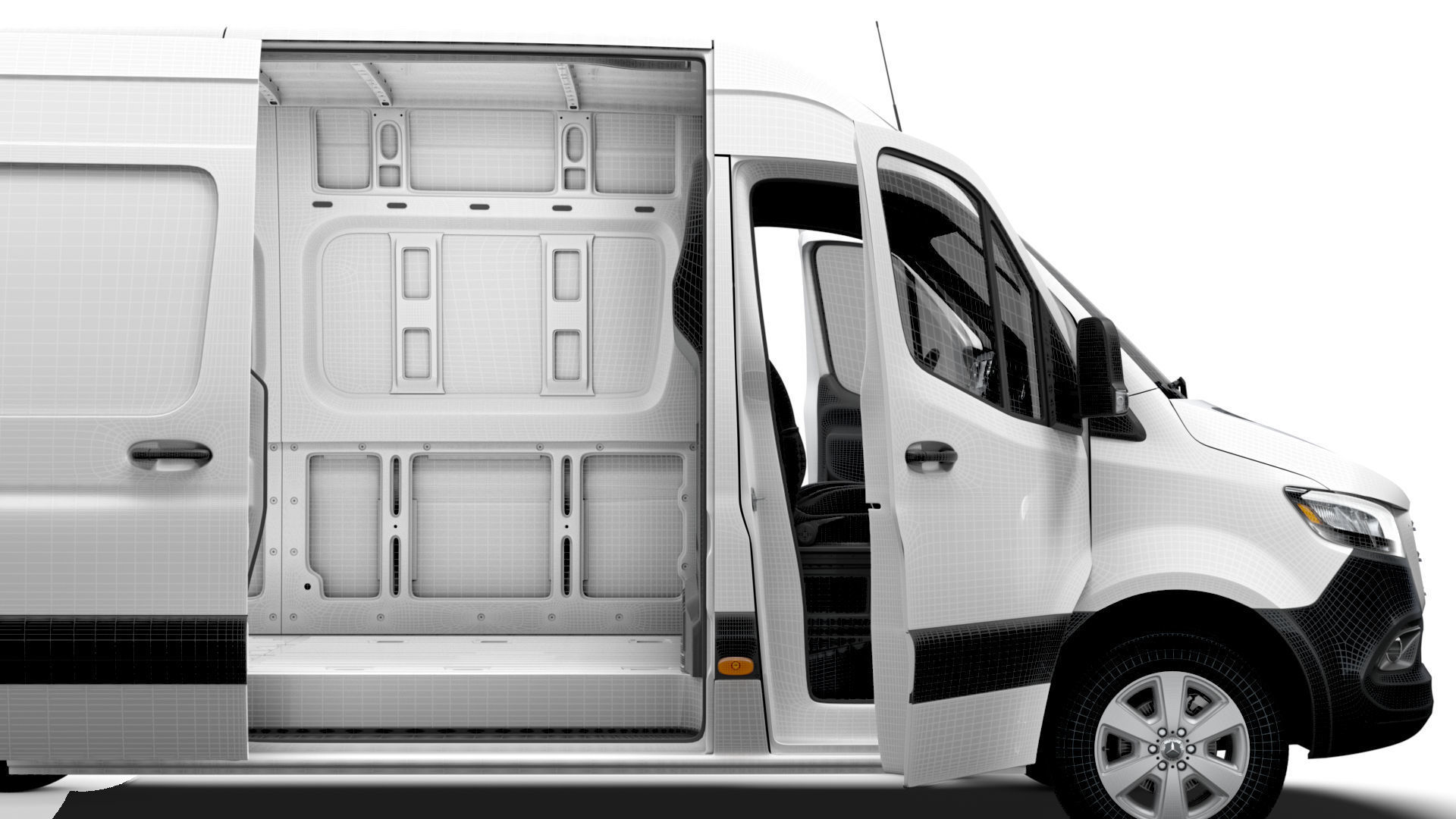 Mercedes Benz Sprinter L2H2 FWD HQ Interior 2025 3D model_14