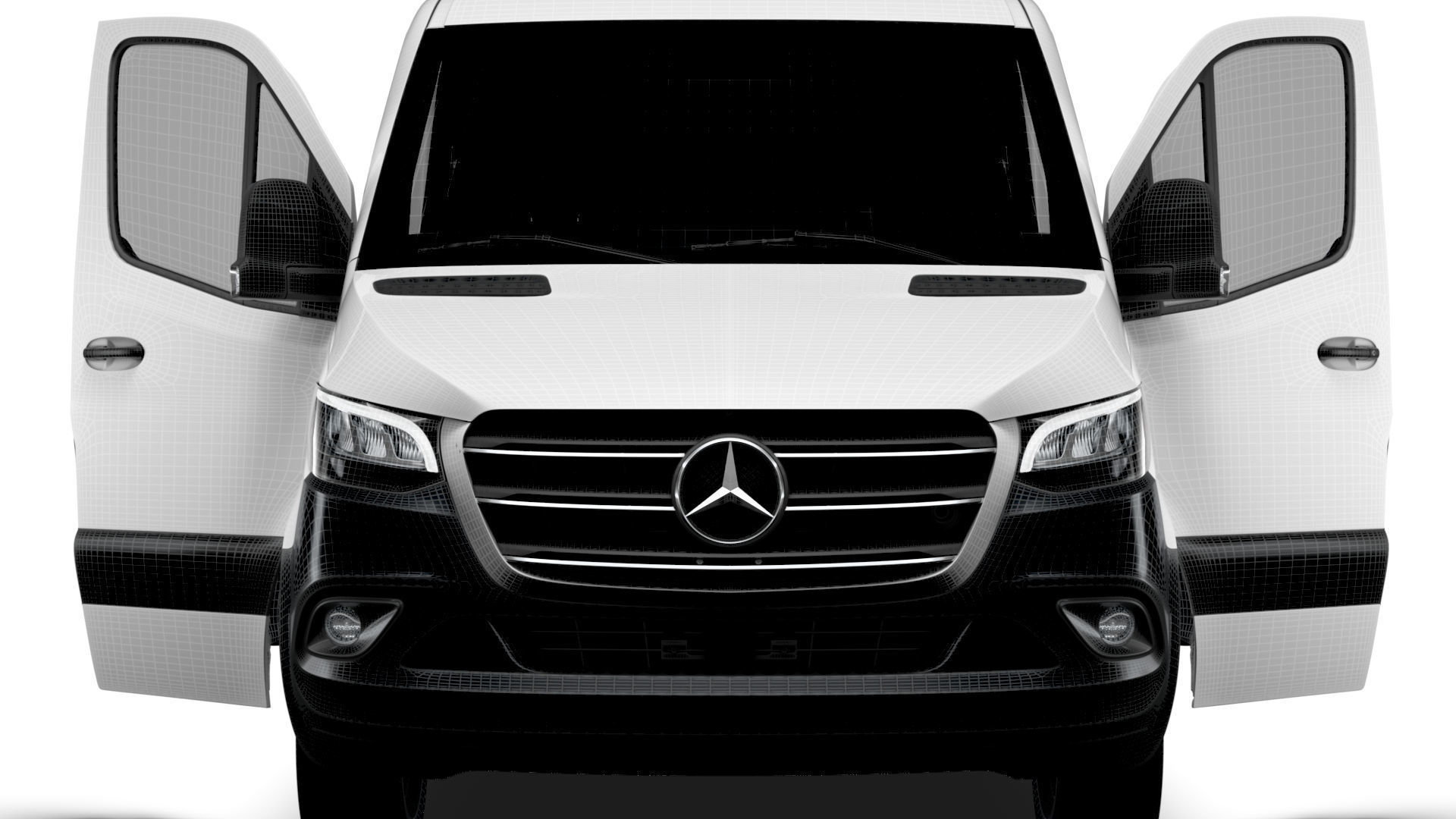 Mercedes Benz Sprinter L2H1 RWD HQ Interior 2025 3D model_19