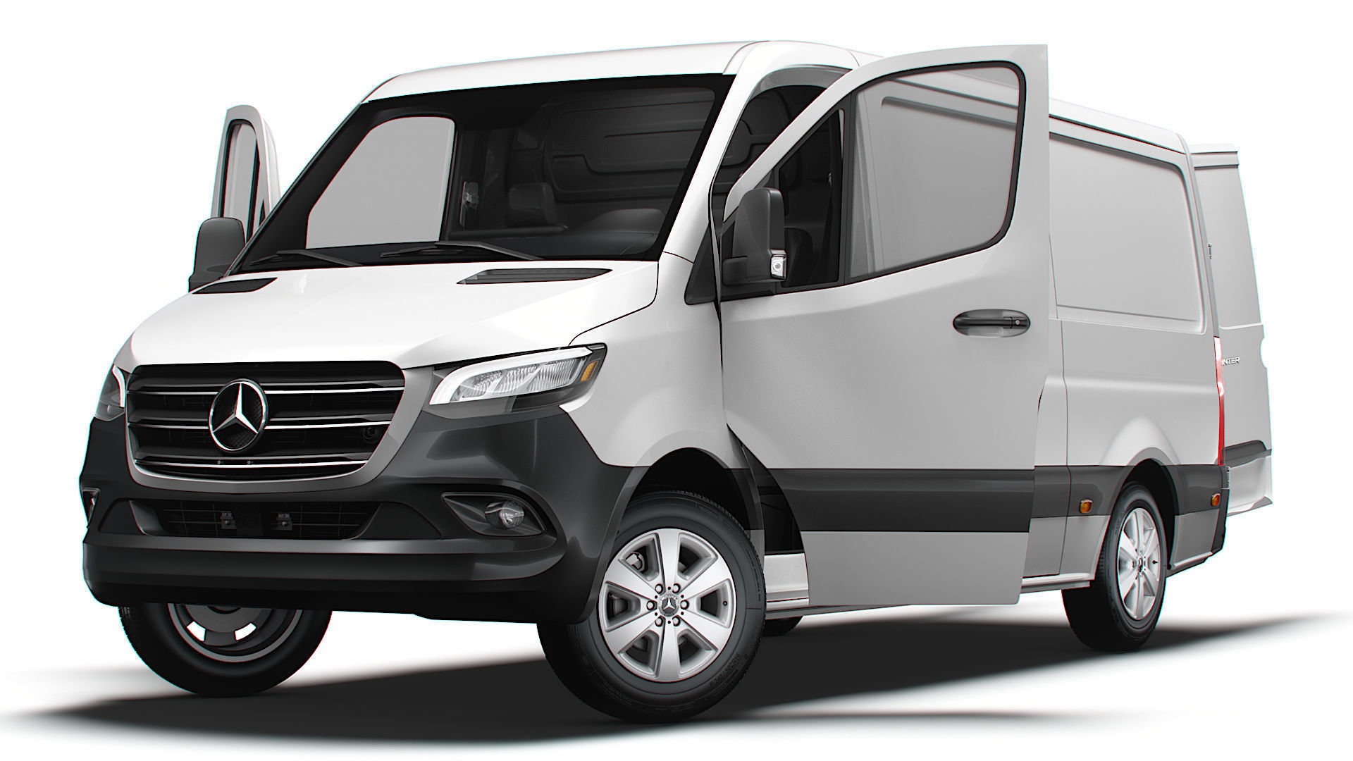 Mercedes Benz Sprinter L2H1 RWD HQ Interior 2025 3D model_7