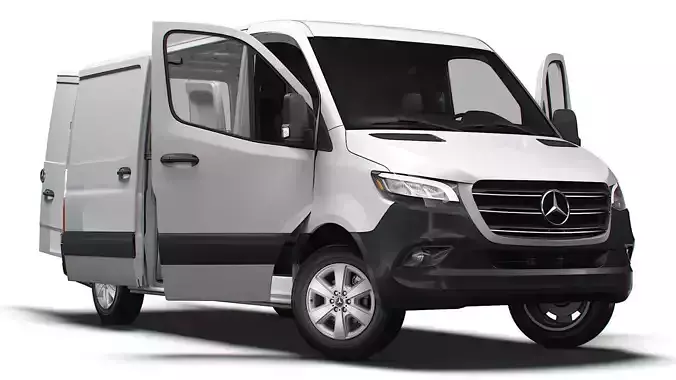 Mercedes Benz Sprinter L2H1 RWD HQ Interior 2025 3D model Mercedes Benz Sprinter L2H1 RWD HQ Interior 2025 3D model