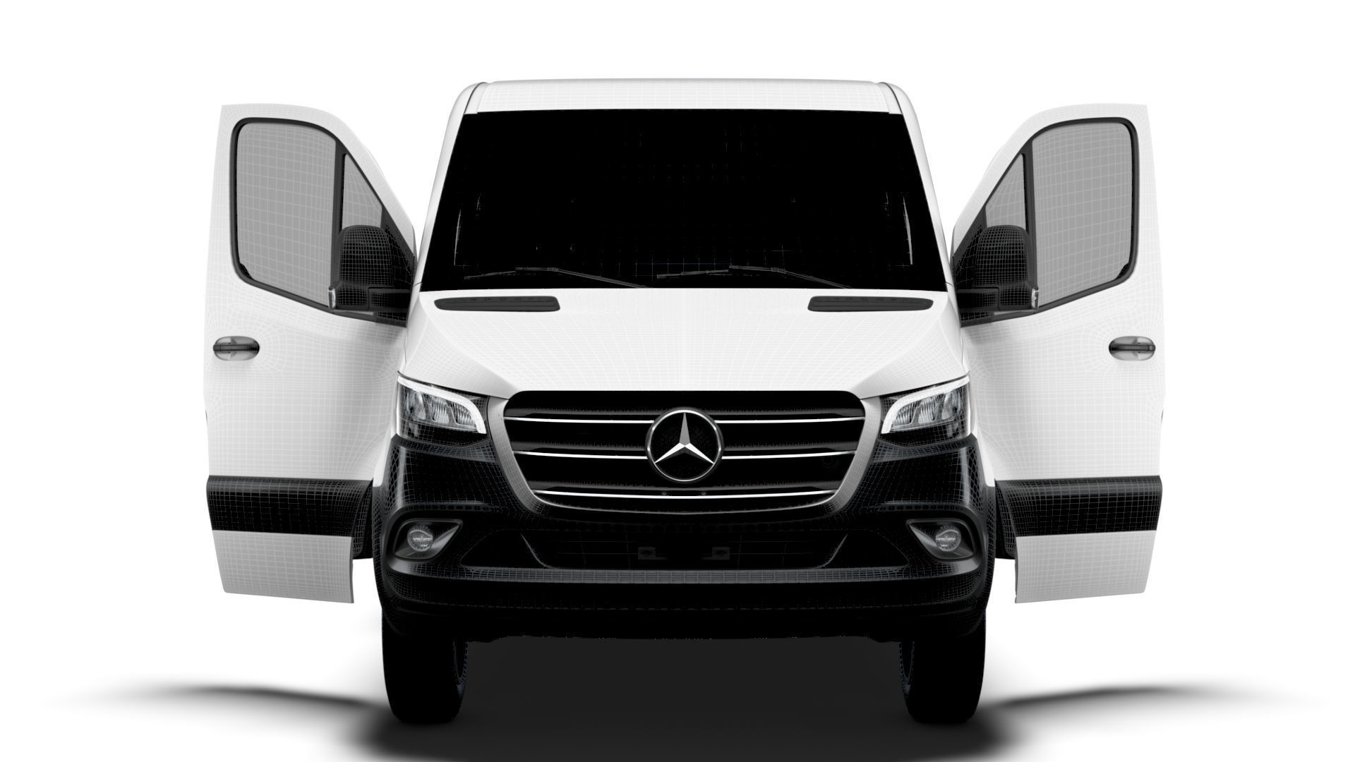 Mercedes Benz Sprinter L2H1 FWD HQ Interior 2025 3D model_17