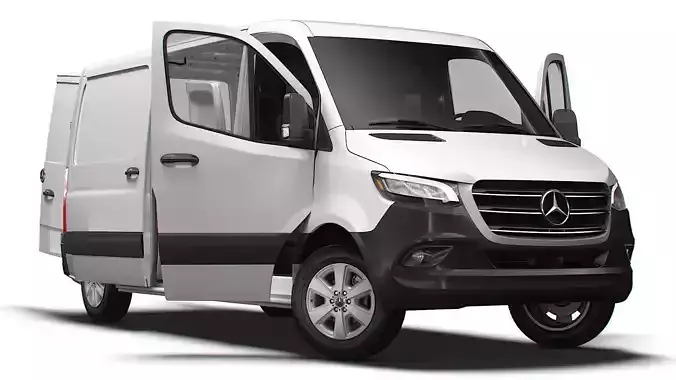 Mercedes Benz Sprinter L2H1 FWD HQ Interior 2025 3D model Mercedes Benz Sprinter L2H1 FWD HQ Interior 2025 3D model