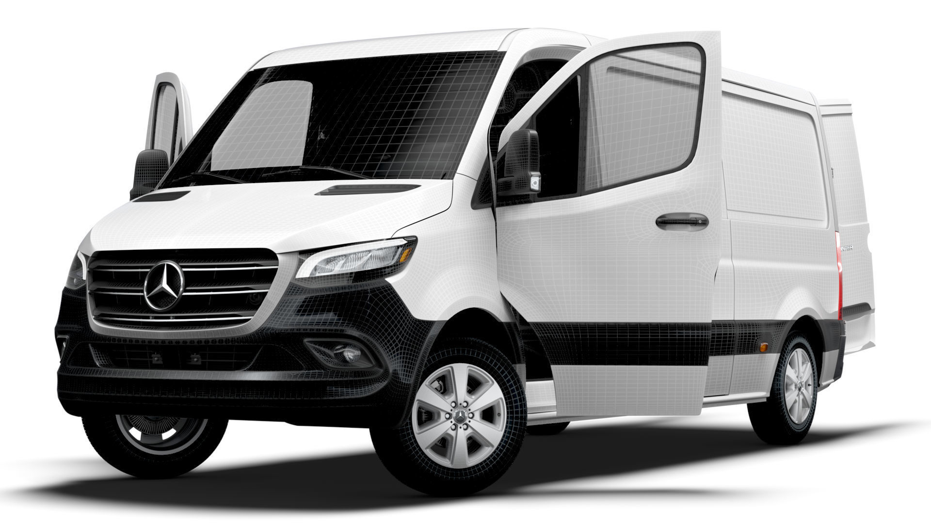 Mercedes Benz Sprinter L2H1 FWD HQ Interior 2025 3D model_19