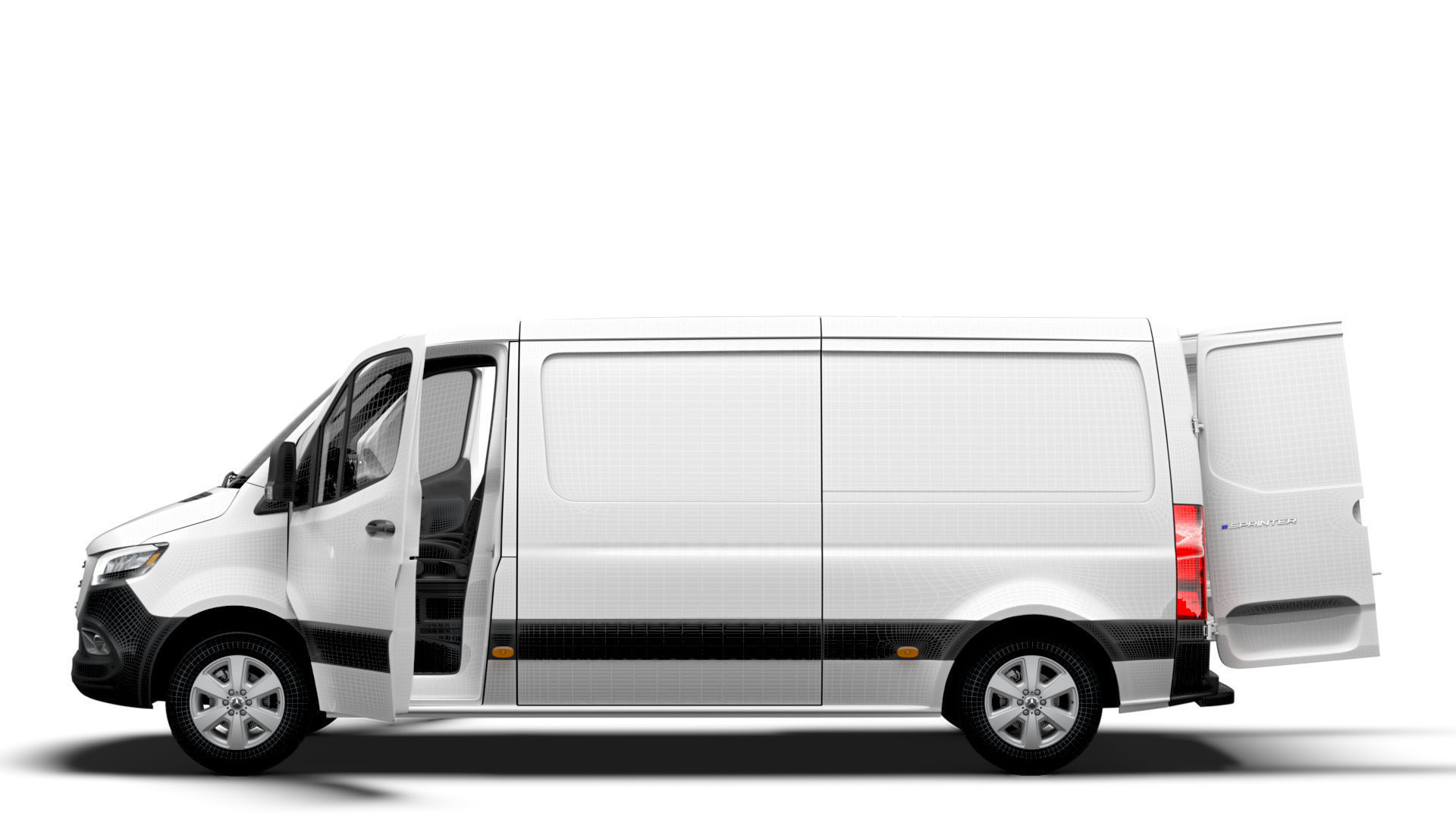 Mercedes Benz Sprinter L2H1 FWD HQ Interior 2025 3D model_15