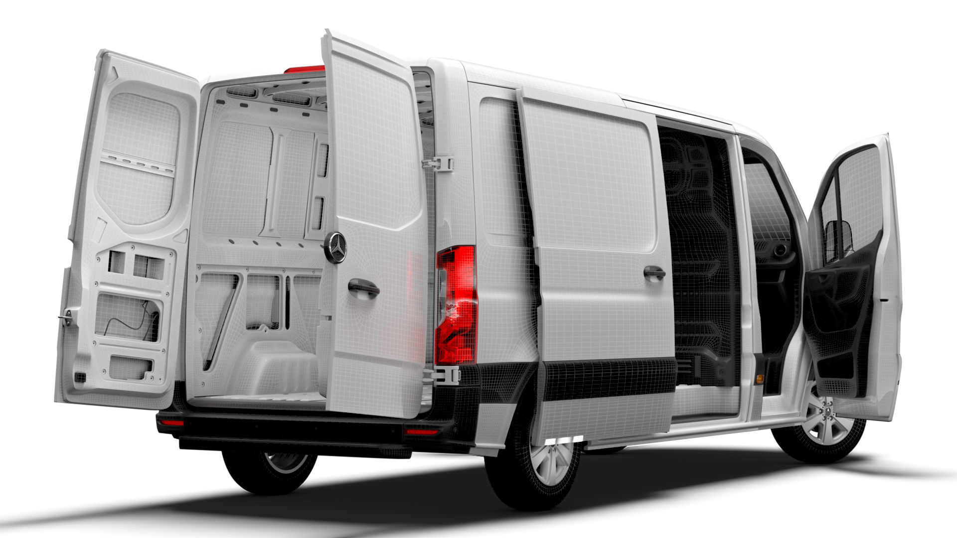 Mercedes Benz Sprinter L2H1 FWD HQ Interior 2025 3D model_16