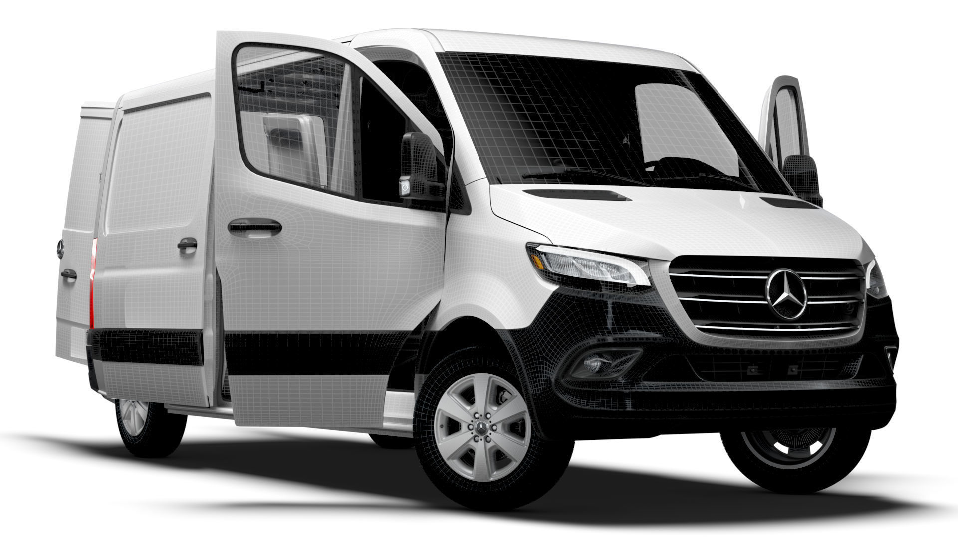 Mercedes Benz Sprinter L2H1 FWD HQ Interior 2025 3D model_13