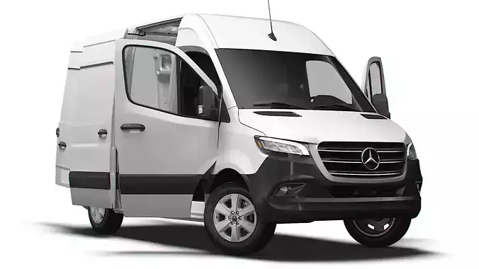 Mercedes Benz Sprinter L1H2 FWD HQ Interior 2025 3D model Mercedes Benz Sprinter L1H2 FWD HQ Interior 2025 3D model