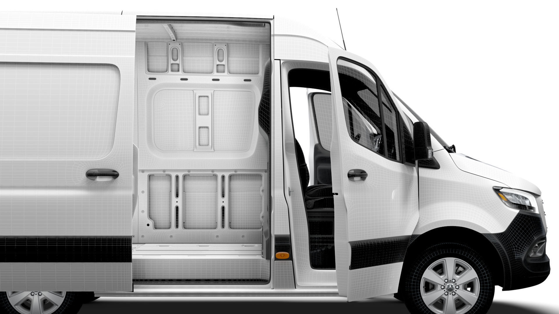 Mercedes Benz Sprinter L1H2 FWD HQ Interior 2025 3D model_14