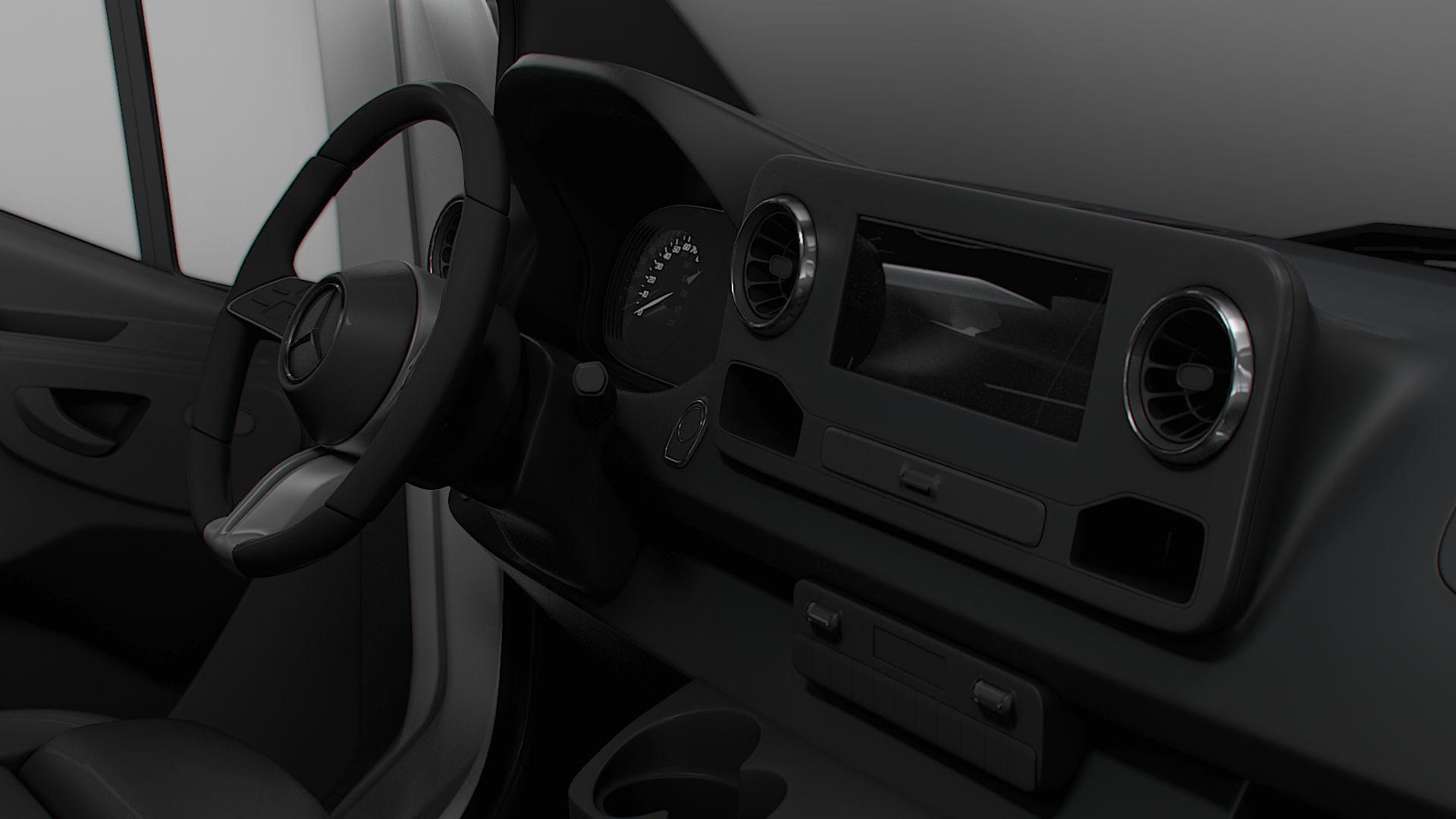 Mercedes Benz Sprinter L1H2 FWD HQ Interior 2025 3D model_10