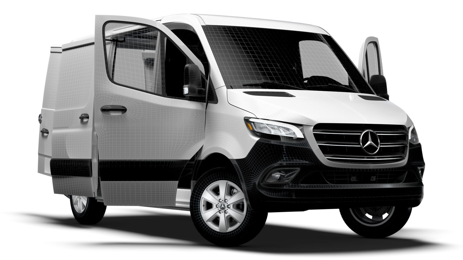 Mercedes Benz Sprinter L1H1 FWD HQ Interior 2025 3D model_13