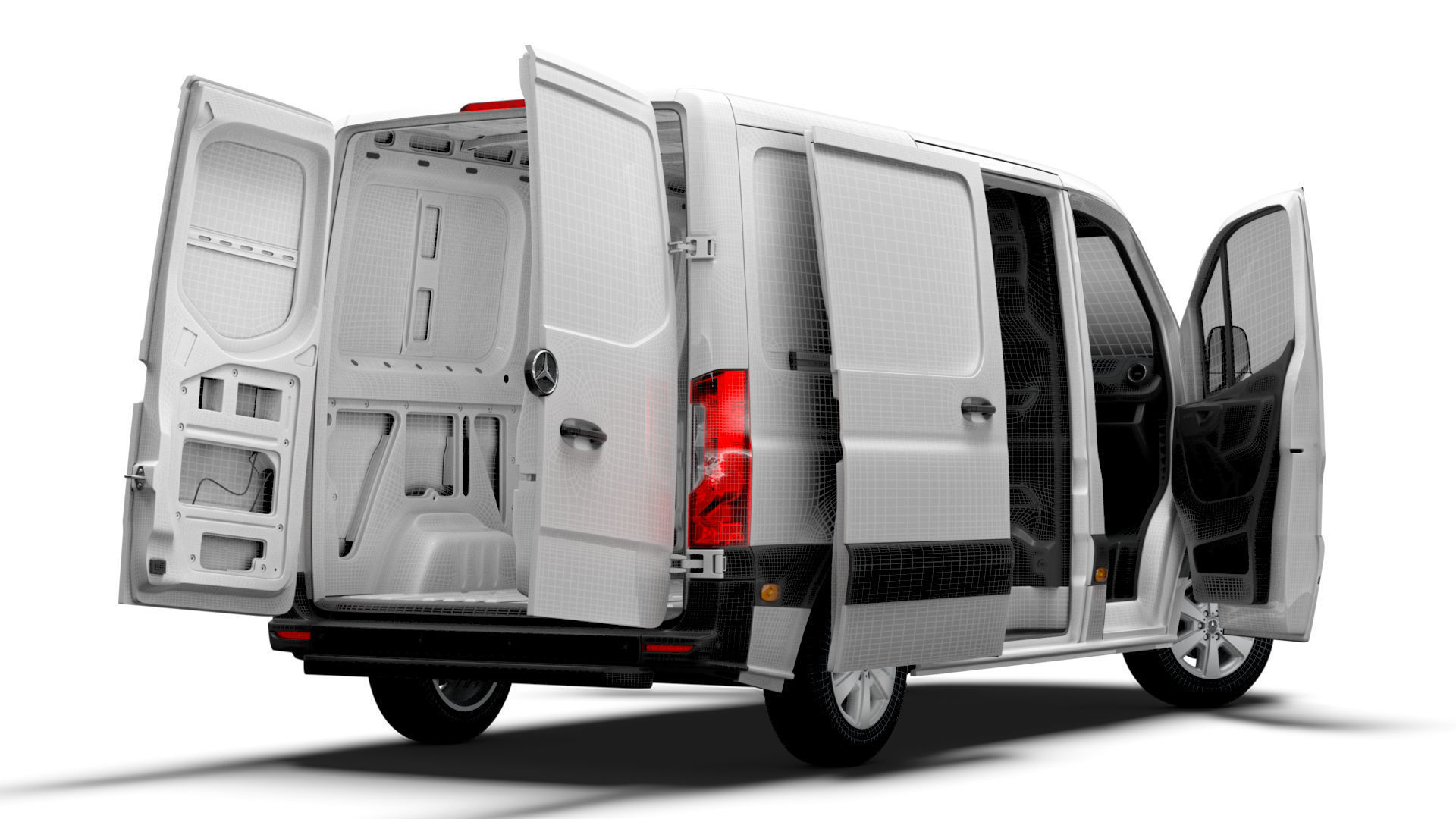 Mercedes Benz Sprinter L1H1 FWD HQ Interior 2025 3D model_17