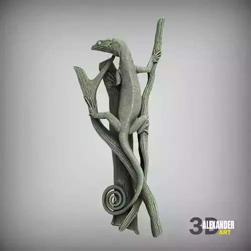 Varanus prasinus 3D print model