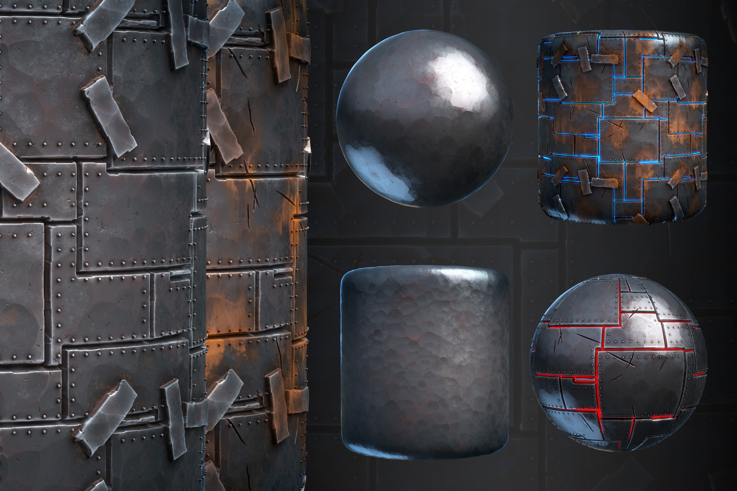 sci-fi plate - VOL 02 - Maps - SBsar - hard surface Texture_7