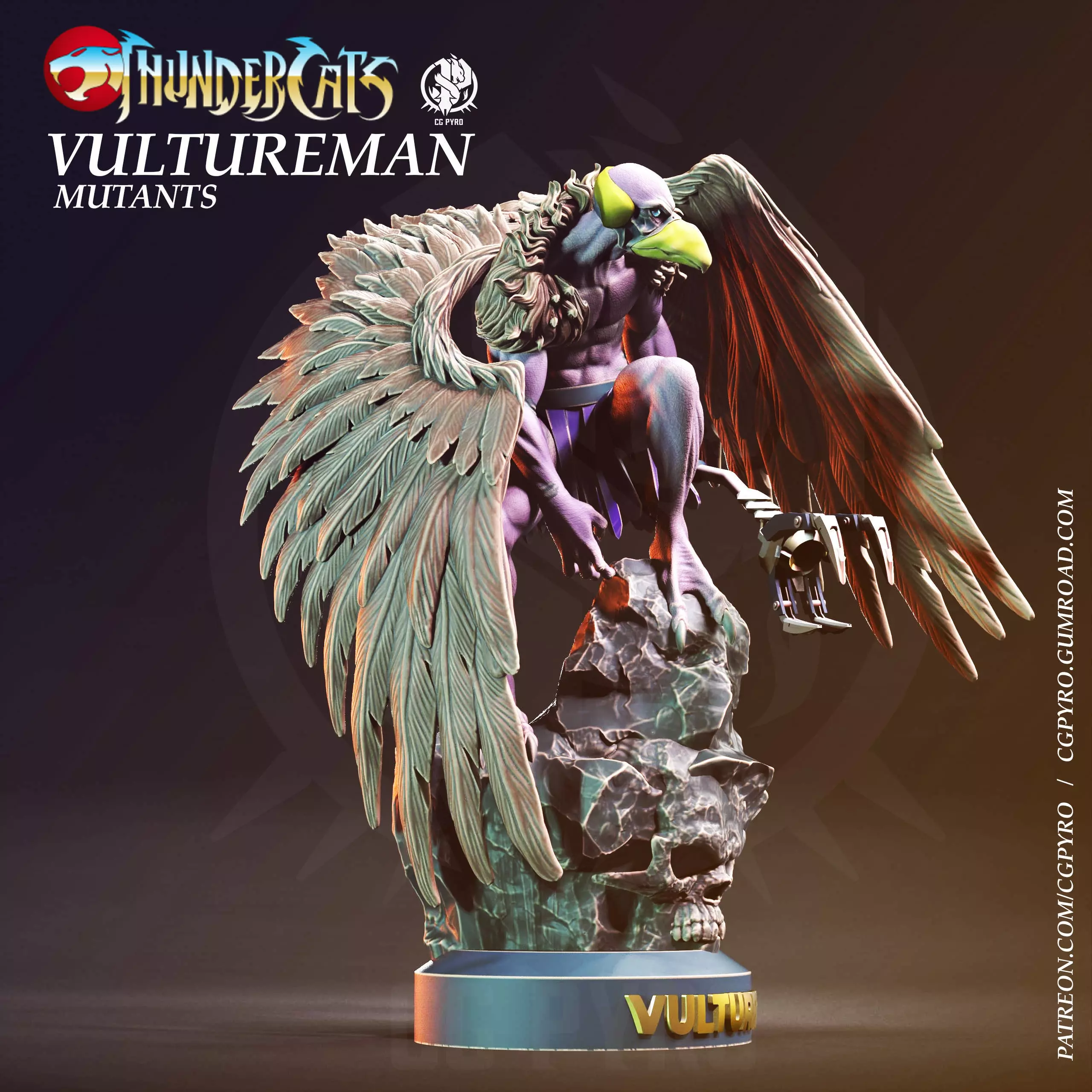 Vultureman Thundercats STL 3d printing collectibles 3D print model_0