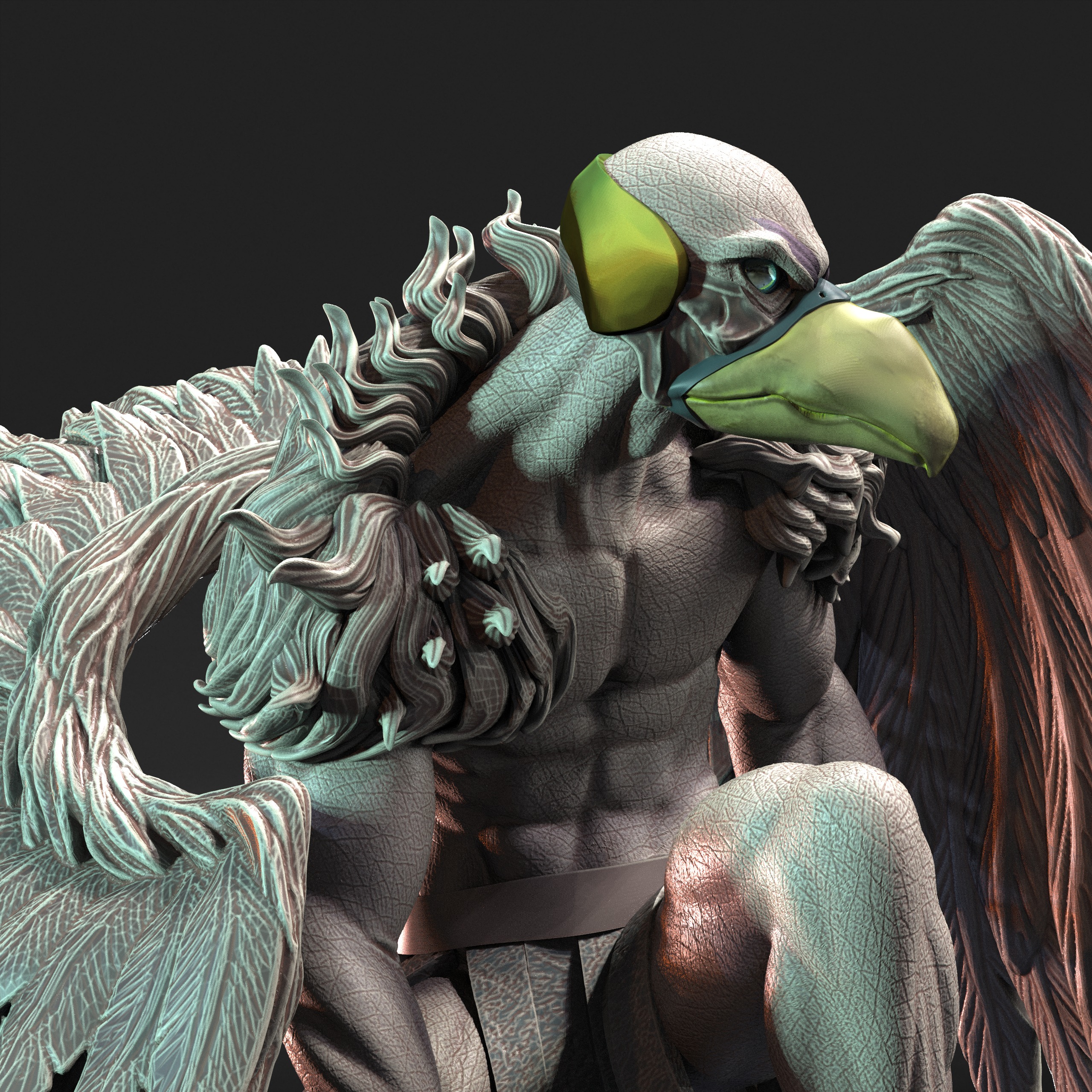 Vultureman Thundercats STL 3d printing collectibles 3D print model_5