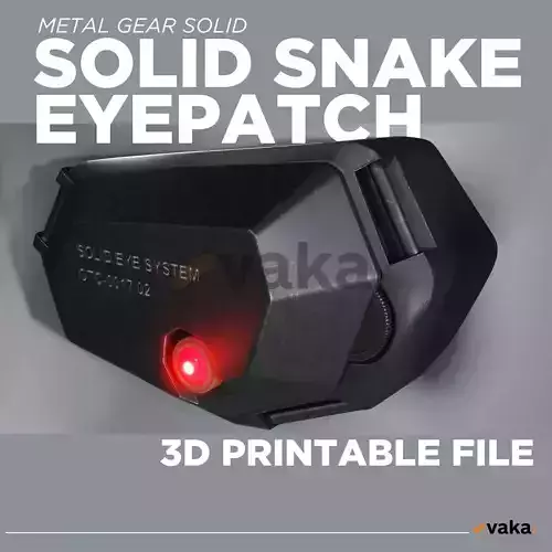 Solid Snake Eyepatch Metal Gear Solid 3D Print Model File
