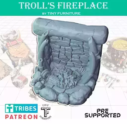 Trolls Fireplace 3D print model