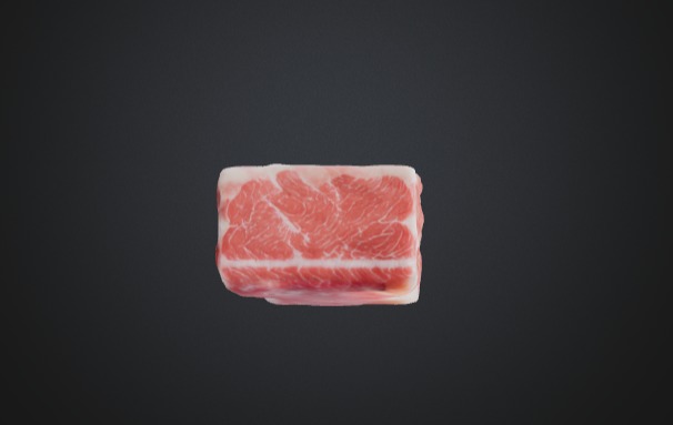Realistic Raw Meat Slice 3D Model 3D model_4