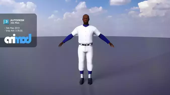 School Baseball Player 0002