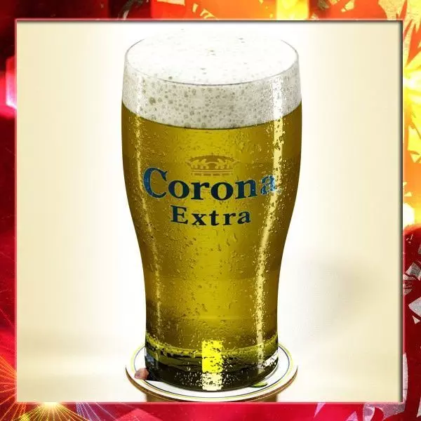 Corona Beer Pint Glass 3D model