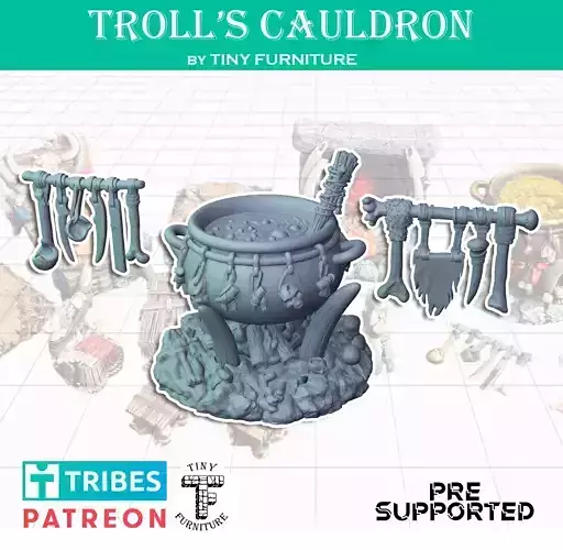Trolls Cauldron 3D print model