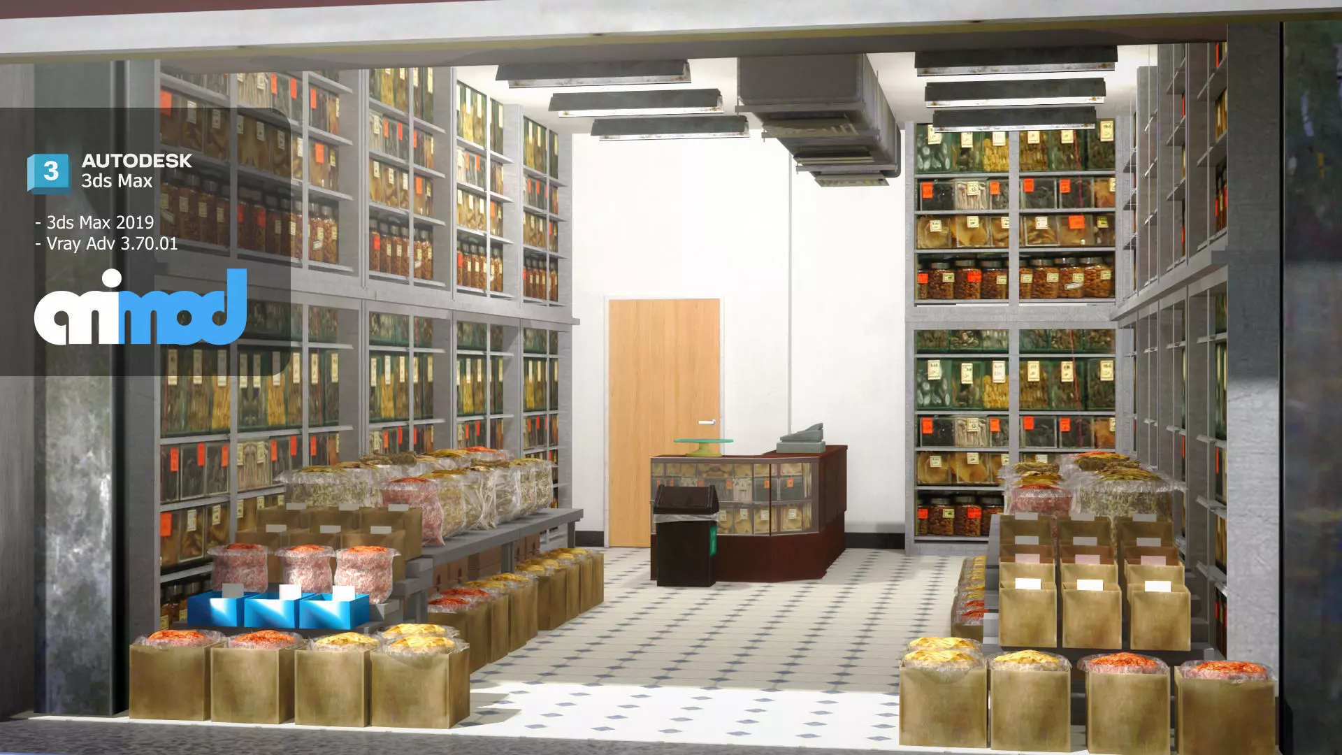 Traditional Chinese Medicine Store 3D model