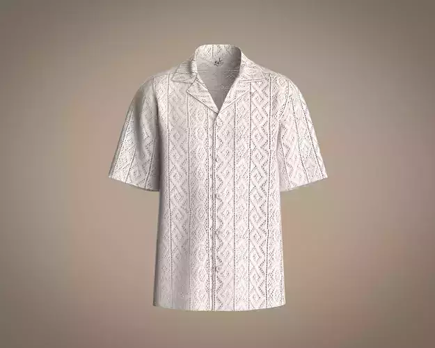 Mens lace resort shirt