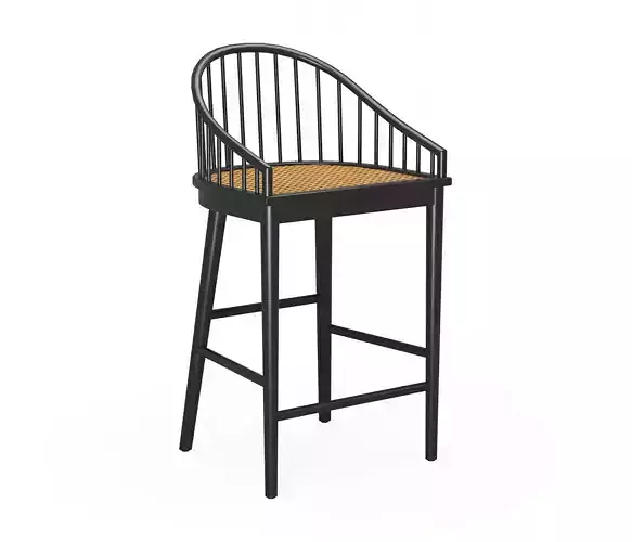 Elegant Black Millbrook Counter Stool