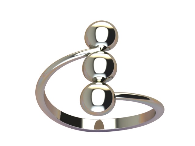 Stylish ring 2 3D print model_8