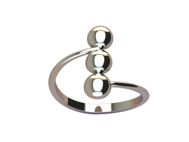 Stylish ring 2 3D print model_2