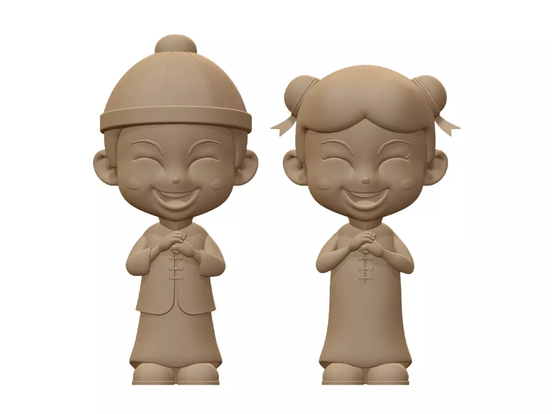 Chinese child 3D print model_0