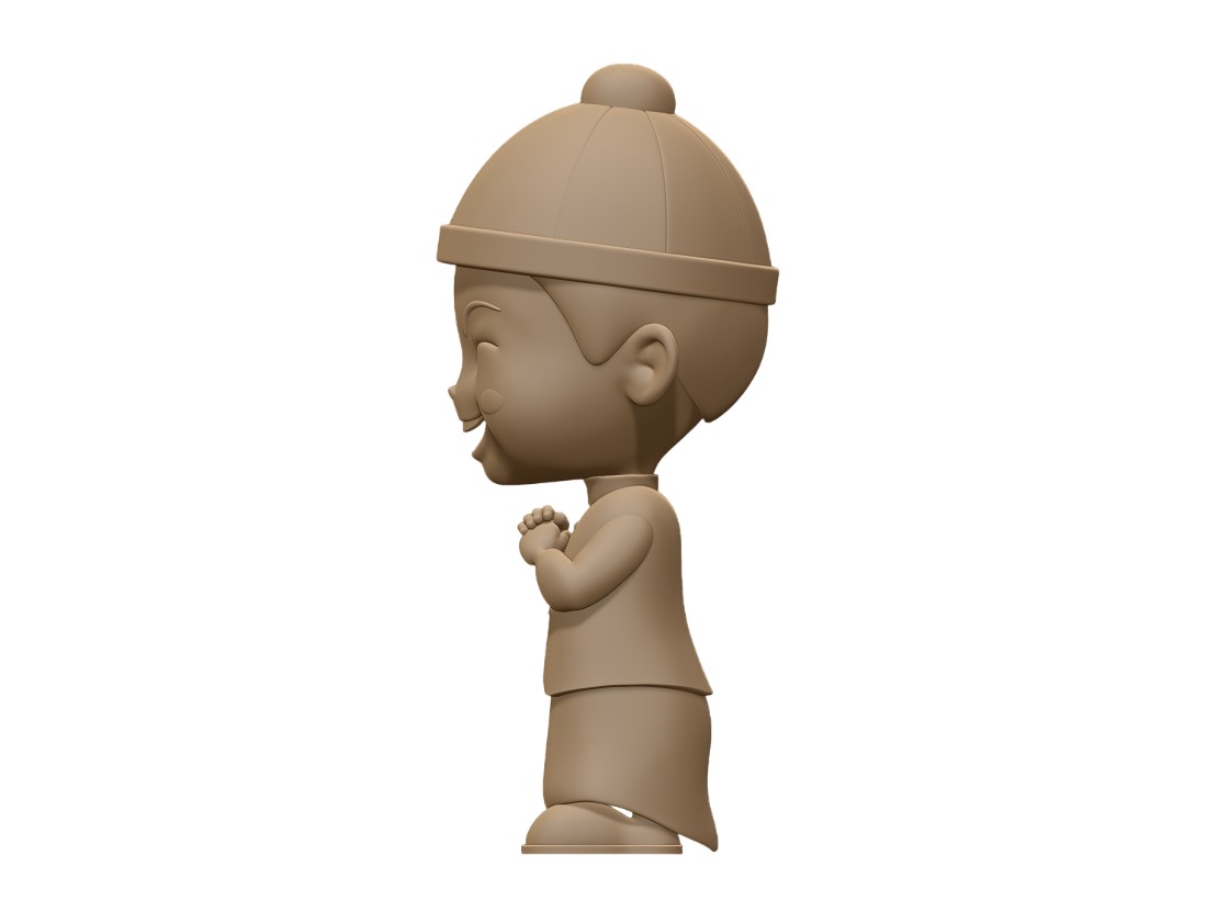Chinese child 3D print model_3