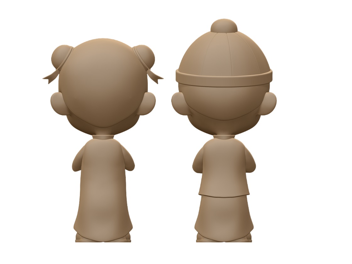 Chinese child 3D print model_1