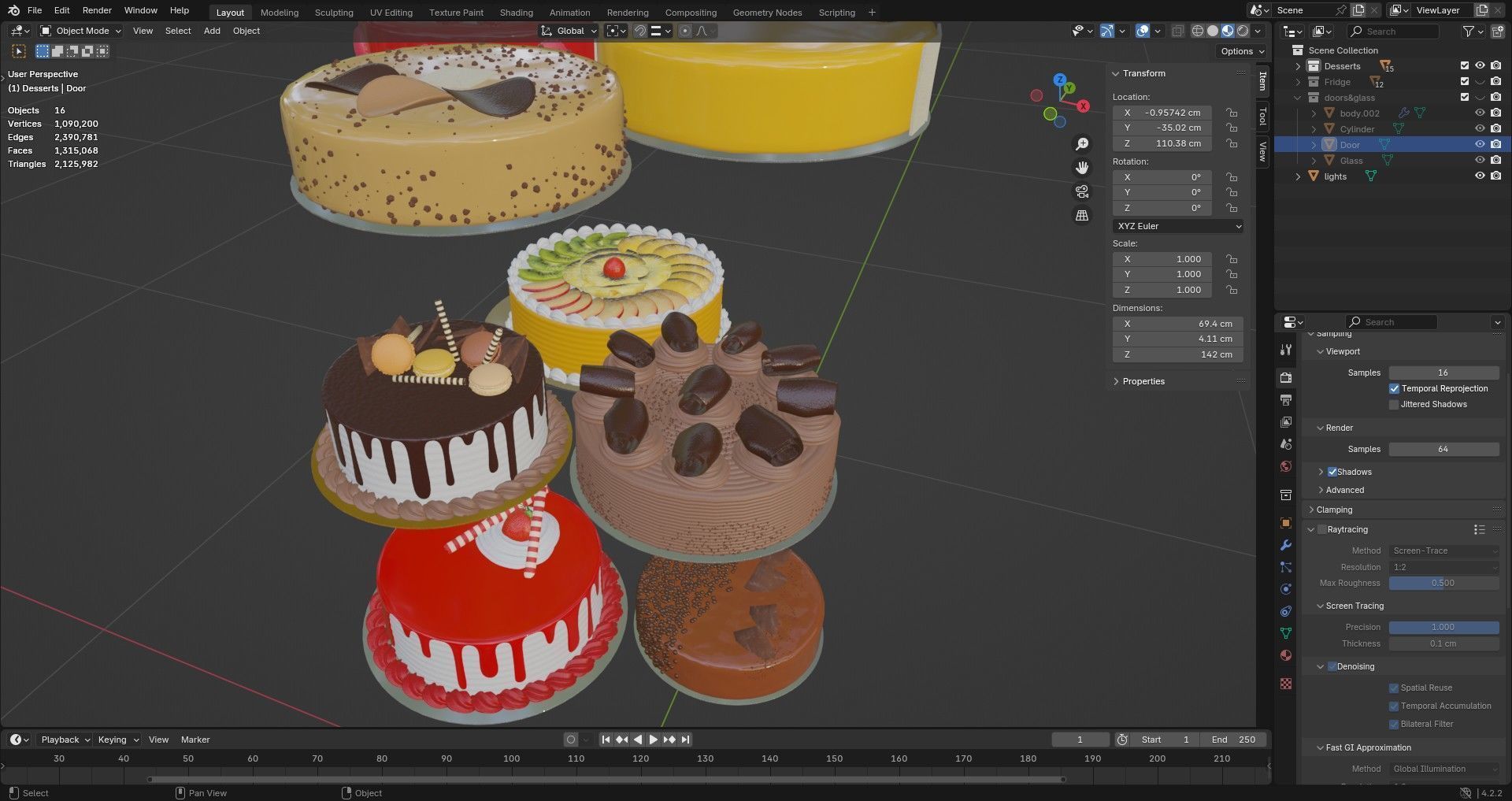 True G4SM-RGS dessert display 3D model_8