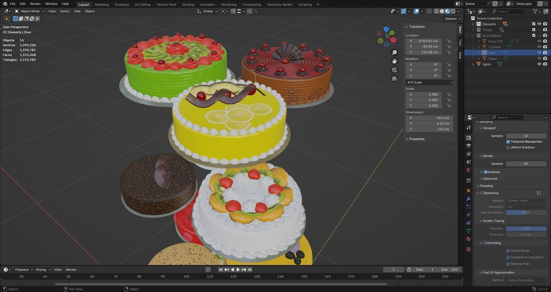 True G4SM-RGS dessert display 3D model_9