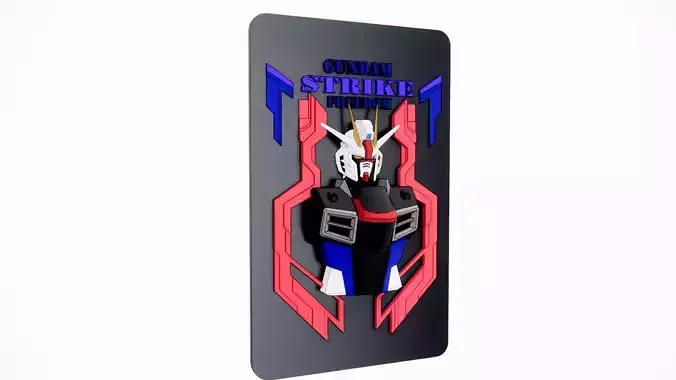 Gundam Strike Freedom Wall art 3D model