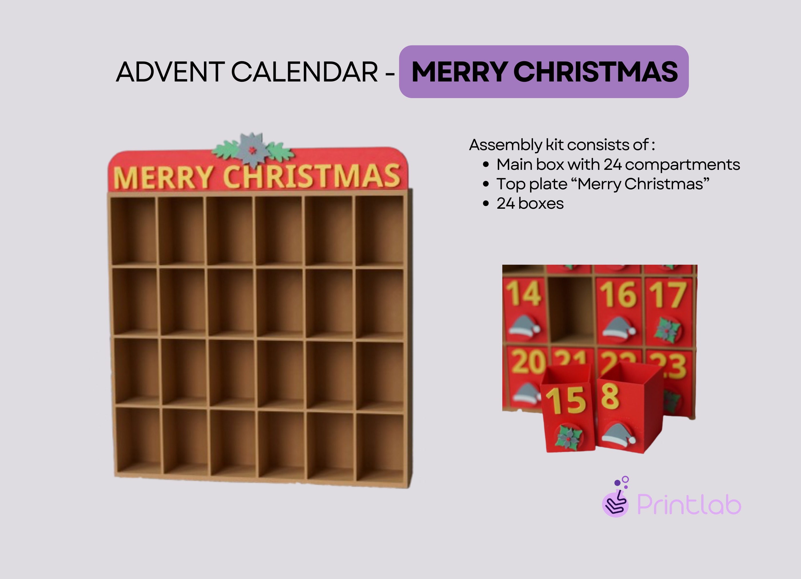 ADVENT CALENDAR COUNTDOWN TO CHRISTMAS 3D print model_2