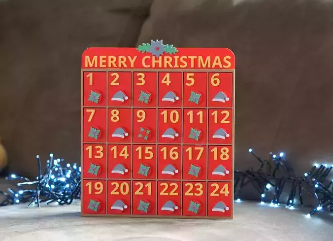 ADVENT CALENDAR COUNTDOWN TO CHRISTMAS 3D print model