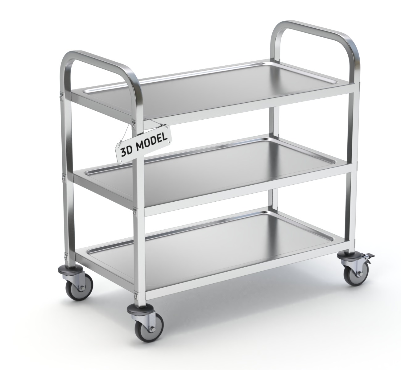 Food Serving Cart-Model 01 3D model_2