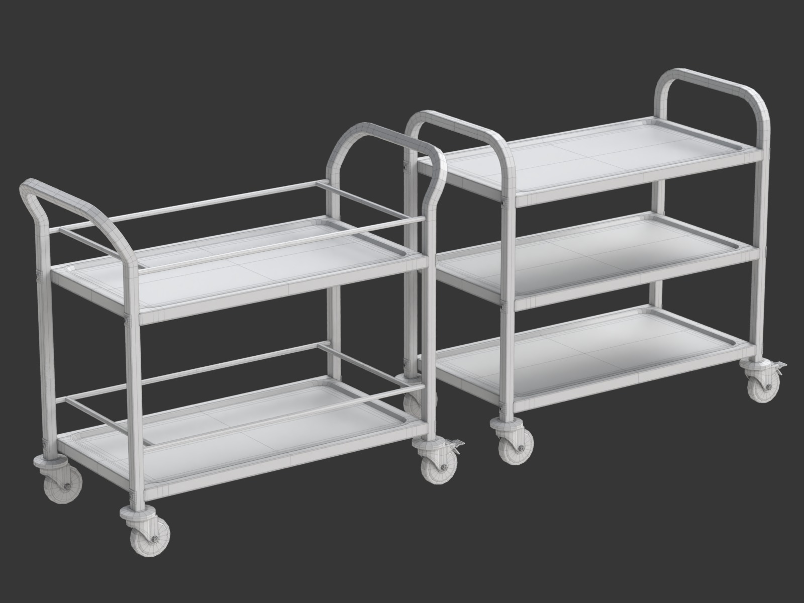 Food Serving Cart-Model 01 3D model_14