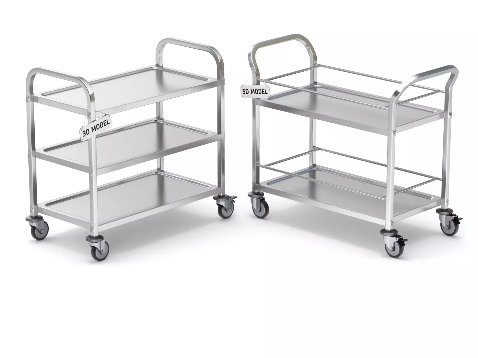 Food Serving Cart-Model 01 3D model_0