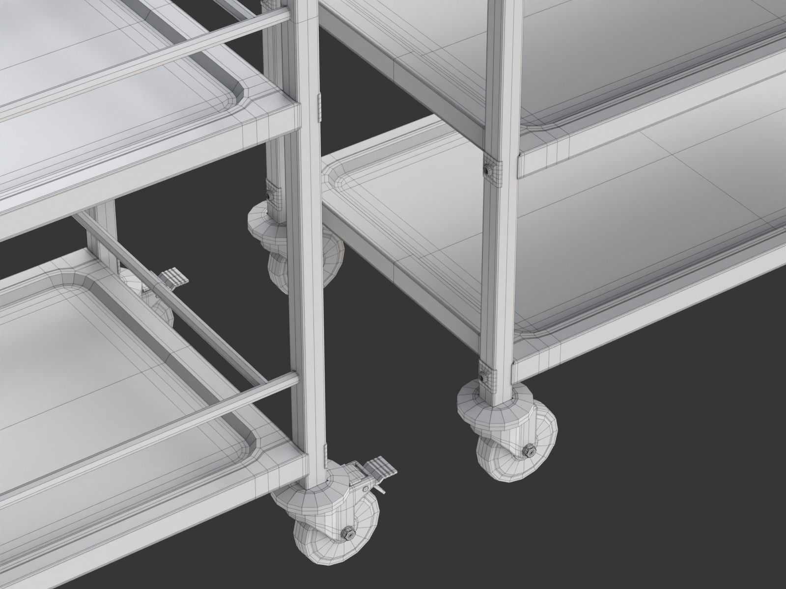 Food Serving Cart-Model 01 3D model_17