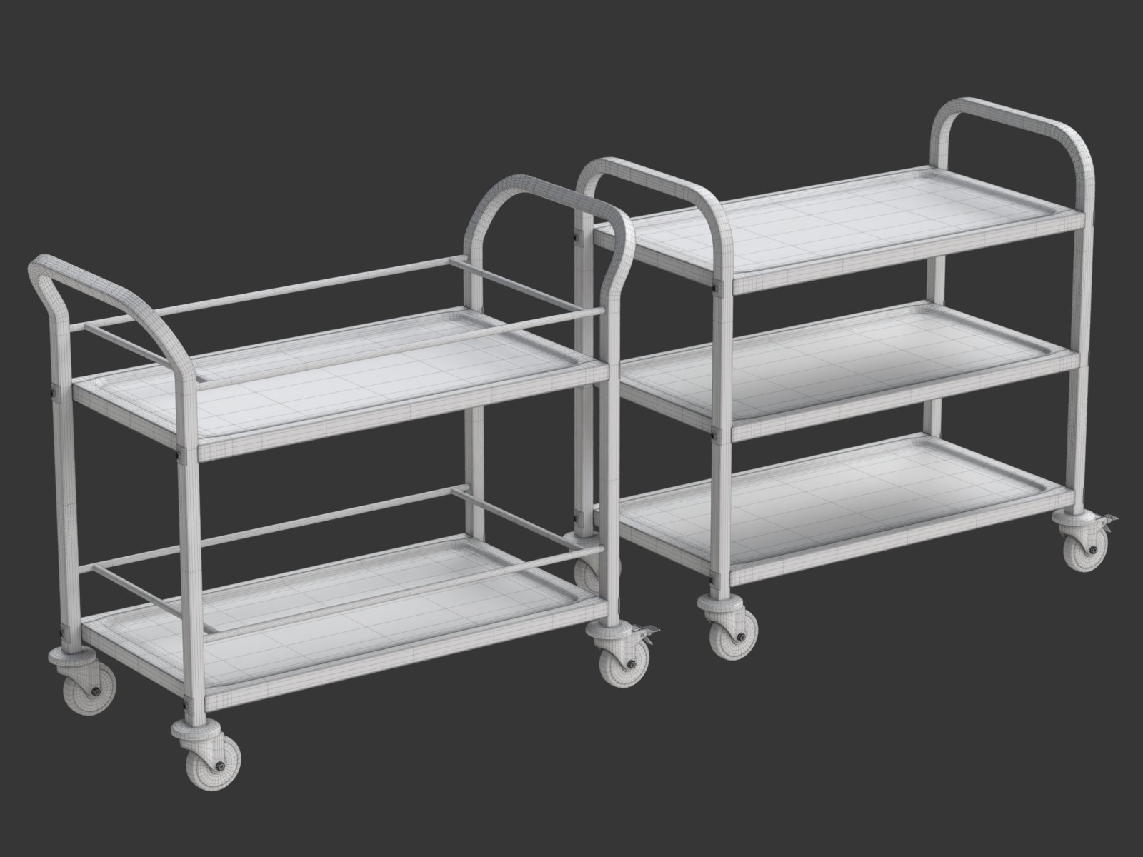 Food Serving Cart-Model 01 3D model_18