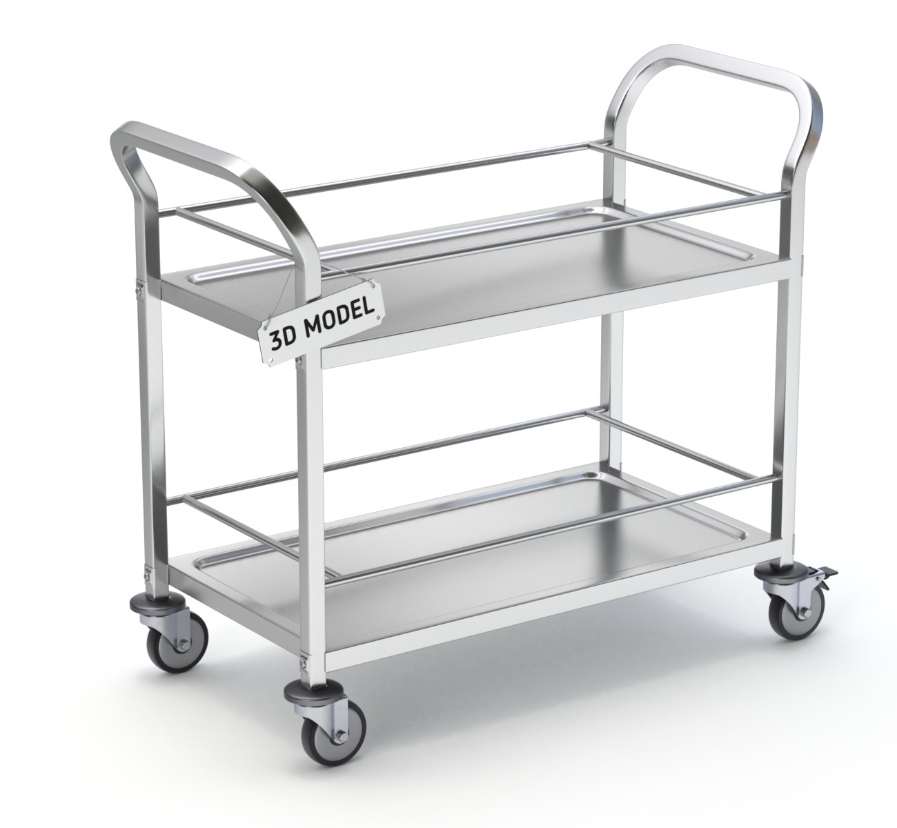 Food Serving Cart-Model 01 3D model_1
