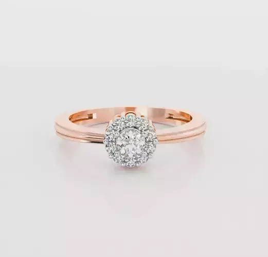 Solitaire diamond ring