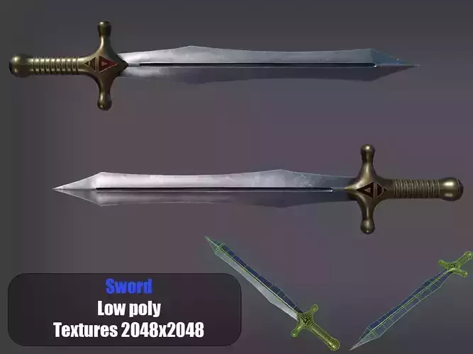 Sword PBR Game-Ready