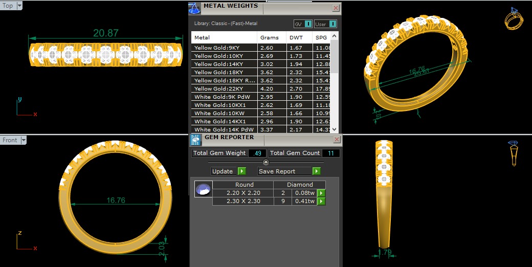Eternity Band ring 3D print model_3