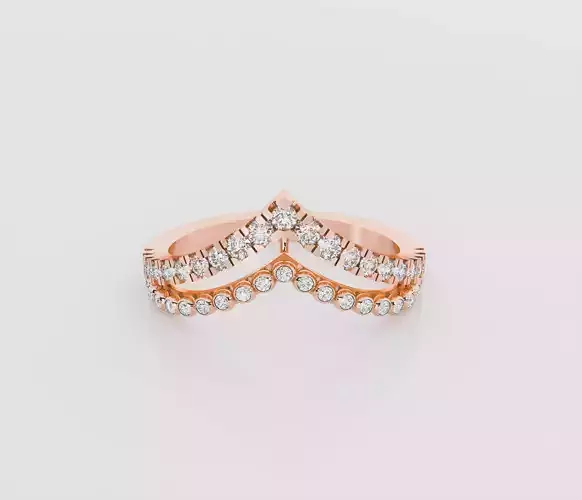 Crown Italian diamond ring 3D print model