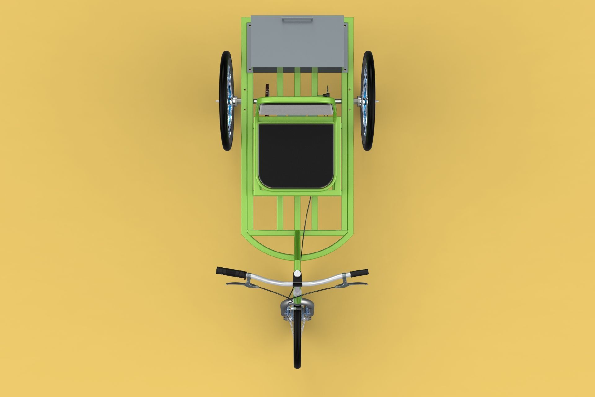 ELECTRIC TRIKE TRICYCLE 3 WHEEL BIKE BICYCLE FOR DISABILITY EV 3D model_15