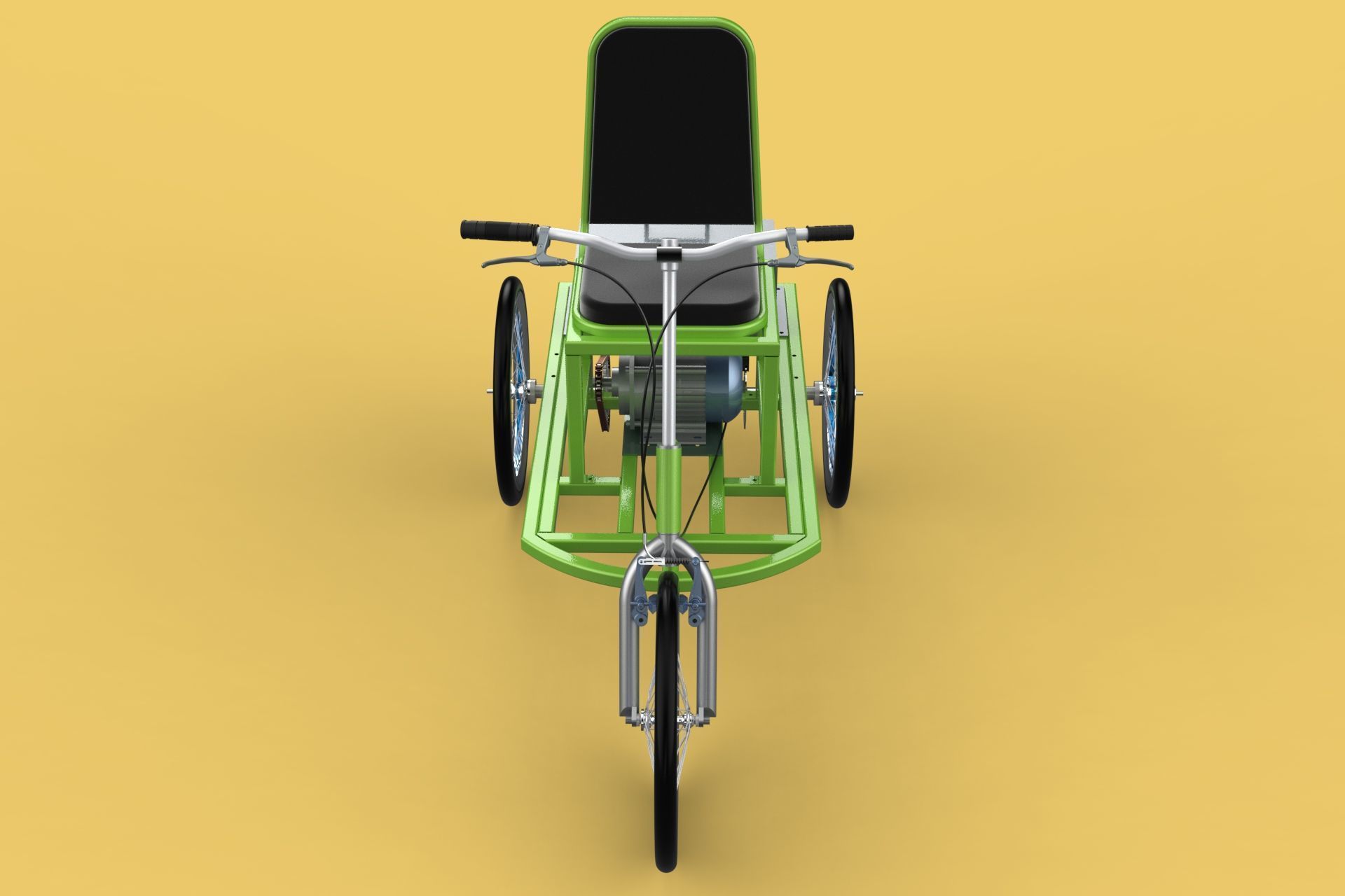 ELECTRIC TRIKE TRICYCLE 3 WHEEL BIKE BICYCLE FOR DISABILITY EV 3D model_10